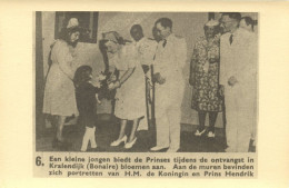 Bonaire, KRALENDIJK, Princess Juliana Welcomed (1944) - Bonaire