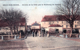 77 - Seine Et Marne - BRAY Sur SEINE - Entrée De La Ville Par Le Faubourg De Jaulnes - Bray Sur Seine