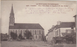 Côtes D ' Armor : LOUDEAC : Place  Notre  Dame Et Chapelle Des  Vertus N D - Loudéac