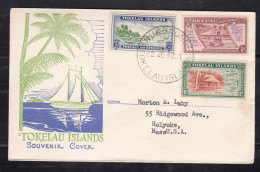 Tokelau Islands - 1948 Illustrated Souvenir Cover Nukunono To USA - Tokelau