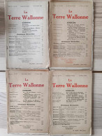 Lot De 4 Revues La Terre Wallonne  - Tome IX N° 45,46,49,54 - 1924 - 1900 - 1949