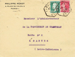Tarifs Postaux France Du 16-07-1925 (13) Pasteur N° 171 15 C.  Taxe Levée Exceptionnelle LSI 20 G. + 30 C. Semeuse 17-08 - 1922-26 Pasteur