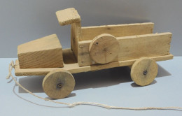 -JOUET ANCIEN CAMION BOIS ARTISANAL COLLECTION ART POPULAIRE Michel Dessous    E - Toy Memorabilia