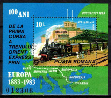 Roumanie 1983 Mi 4002 - Bl.198 (Yv BF 163), Obliteré - Usado