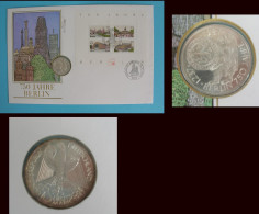 Berlin Numisbrief 750 Jahre 1987 10 DM 1987 Silber #K872 - Storia Postale