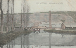 Péniche à  Ancy Le Franc (89 - Yonne) Usine De La Comelle - Embarcaciones