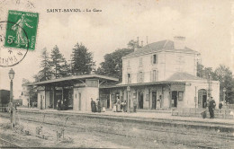 St Saviol * Vue Sur La Gare * Ligne Chemin De Fer - Other & Unclassified