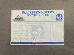 Blackburn Rovers V Manchester United 1992-93 Match Ticket - Eintrittskarten