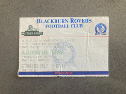 Blackburn Rovers V Manchester United 1992-93 Match Ticket - Tickets D'entrée