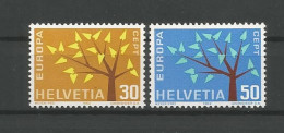 Switzerland 1962 Europa Y.T. 698/699 ** - Nuevos