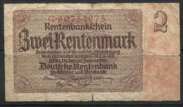 ALLEMAGNE . 2 RENTENMARK . 1937 . - 2 Mark