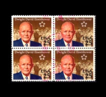 USA: 'Dwight D. Eisenhower, US-Präsident, 1990' / 'President And General Of The Army', Mi. 2113; Yv. 1922; Sc. 2513 Oo - Usati