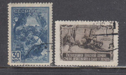 USSR 1942 - World War II (1st Issue), Mi-Nr. 837, 841, Used - Used Stamps