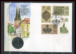 DDR 1987 Numisbrief 750 J. NIKOLAY VIERTEl, 5 Mark #M016 - Enveloppes Numismatiques