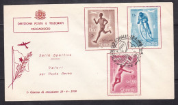 Somaliland / Somalia - 1958 Sports Series FDC - Pictorial Pmk - Somalilandia (Protectorado ...-1959)