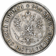 Finlande, Alexander III, Markka, 1892, Helsinki, Argent, TTB+, KM:3.2 - Finlandia