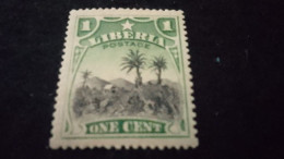 LİBERYA--1909-  1C.      DAMGASIZ  L - Liberia