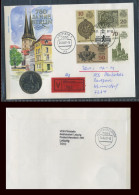 DDR 1987 Numisbrief 750 J. NIKOLAY VIERTEL, V-Wertbrief, 5 Mark, #M019 - Coin Envelopes