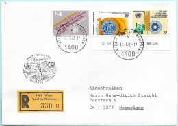UNO-Wien R-Brief Altmünster A Erinnerungsstempel MI-No 19 - Cartas & Documentos