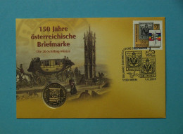 Österreich 2000 Numisbrief Mit 20 Schilling 150 J. österr. Briefmarke ST (MZ1314 - Sin Clasificación