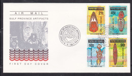 Papua New Guinea - 1992 Gulf Province Artifacts Illustrated FDC - Pictorial Postmark - Papua New Guinea
