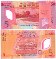Samoa 5 Tala ND 2023 P-47 UNC Prefix AA - Samoa