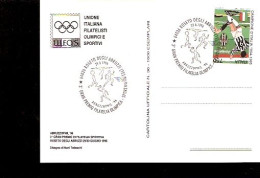 Cartolina Con Annullo Speciale 3° Gran Premio Filatelia Olimpica Sportiva Centenario Olimpiadi Moderne - Altri & Non Classificati