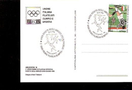 Cartolina Con Annullo Speciale 3° Gran Premio Filatelia Olimpica Sportiva Centenario Olimpiadi Moderne - Other & Unclassified