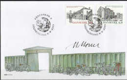 Martin Mörck. Denmark 2009. Metropolitan School. Michel 1541 - 1542 FDC. Signed. - FDC