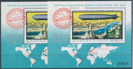 1977. History Of Airship - Block - L - Misprint - Abarten Und Kuriositäten