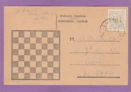 CARTE POSTALE "ECHECS" DE LUTTRE. - Covers & Documents