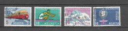 1962  N° 385 à 388    OBLITERES       CATALOGUE SBK - Gebraucht