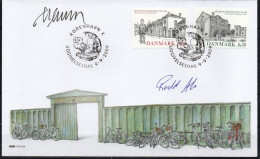 Martin Mörck. Denmark 2009. Metropolitan School. Michel 1541 - 1542 FDC. Signed. - FDC