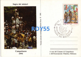 Molise-campobasso Sagra Dei Misteri Veduta Processione Dei Misteri Cartolina Tiratura 600 Esemplari (v.retro) - Campobasso