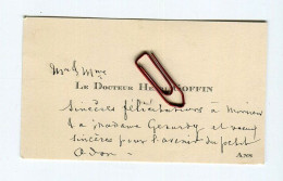 ANS (Liège) - Carte De Visite Ca. 1930, Docteur Henri Goffin, Naissance De Odon, Famille Gérardy Warland - Cartoncini Da Visita