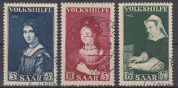Saarland MiNr. 376-78 Volkshilfe - Gemälde - Used Stamps