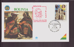 Bolivie, FDC, Enveloppe Du 13 Mai 1988 à Tarija " Visite Du Pape Jean-Paul II " - Bolivia