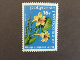 POLYNESIE FRANCAISE, Année 1978, YT N° 120 MNH. Fleur Fagrae Dit Pua - Unused Stamps