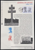 France - Document Philatélique - Premier Jour - FDC - YT N° 5444 Et 5445 - Général De Gaulle - 2020 - 2020-…