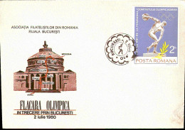 Biglieto Postale Posta Romana Associazione Filatelisti Olimpici FDC - 1980 - Altri & Non Classificati