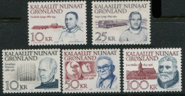 Greenland. High Values 5 Stamps Complete. All MINT (NH)** - Nuevos