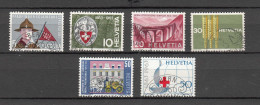1963  N° 395 à 400    OBLITERES       CATALOGUE SBK - Used Stamps