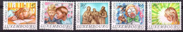 LUXEMBOURG Caritas 1985 N° YT 1088 à 1092 Timbres** Neufs Sans Charnière - Neufs