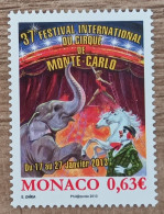 Monaco - YT N°2858 - 37e Festival International Du Cirque De Monte Carlo - 2013 - Neuf - Nuevos