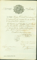 Royauté Marine Militaire Restauration 9 8 1822 à Toulon Major Général De La Marine P.I.R Duranteau - 1801-1848: Précurseurs XIX