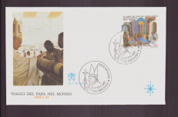 Vatican, FDC, Enveloppe Du 27 Octobre 1987 " Voyage Dans Le Monde Du Pape Jean-Paul II " Afrique - FDC