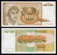 Jugoslawien - Yugoslavia 100 Dinara 1990 UNC Pick 105  (16388 - Yugoslavia