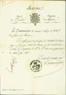 Militaria Restauration Toulon Commissaire De Marine Chargé Détail Fonds & Revues L De Vaucresson - 1801-1848: Précurseurs XIX