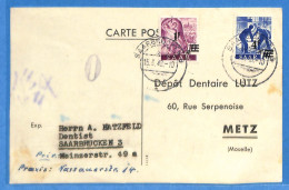 Saar - 1948 - Carte Postale De Saarbrücken - G31856 - Cartas & Documentos