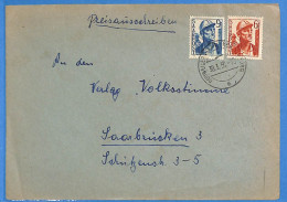 Saar - 1950 - Lettre De Dudweiler - G31850 - Brieven En Documenten